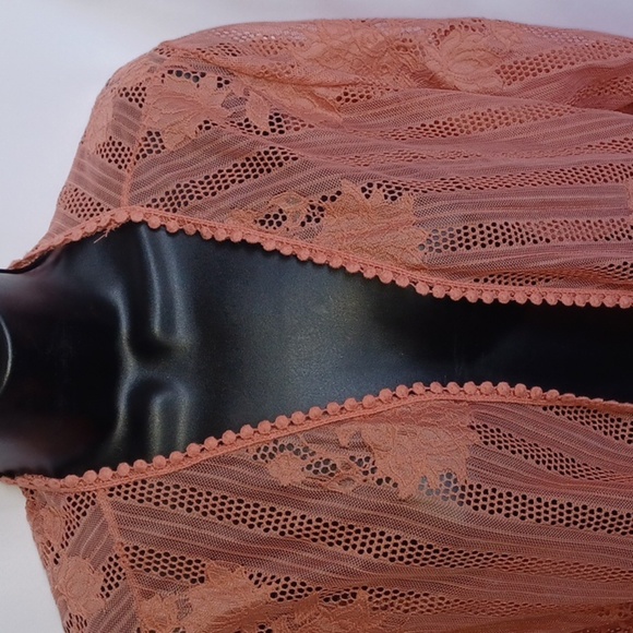 Miss Chievous Dusty Rose Open Long Wrap  Size Large - Picture 2 of 8